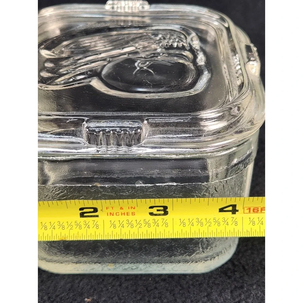 Vintage Federal Glass Refrigerator Dish Lid 4